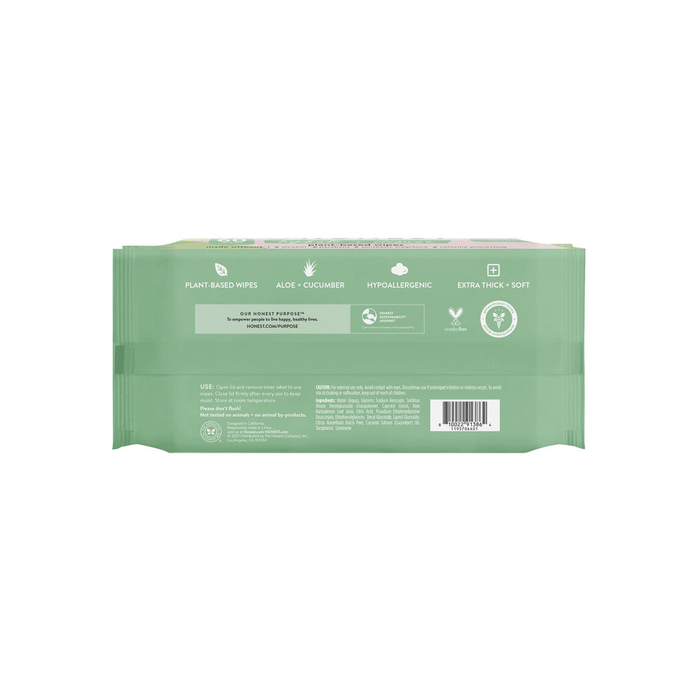 Scented Wipes, Hydrate + Cleanse, 60 Count